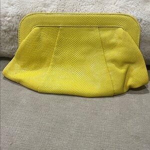 Lauren Merkin Vibrant Yellow Clutch